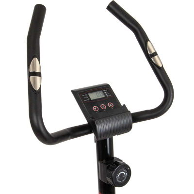 Biçikletë stacionare magnetike EB Fit B590, rrotë 4 kg, 8 shkallë rezistence, e zezë