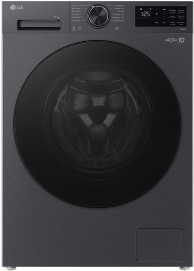 Lavatriçe LG F4X5011TBB, 11kg, 1400rpm, ngjyrë e zezë