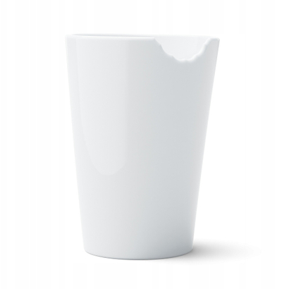 Filxhan kafeje TASSEN Coffee Mug with a Bite, 400ml, porcelan, i bardhë