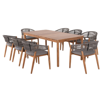 Set ngrënieje i jashtëm 9-pjesësh Navant (HM21066.01), gri