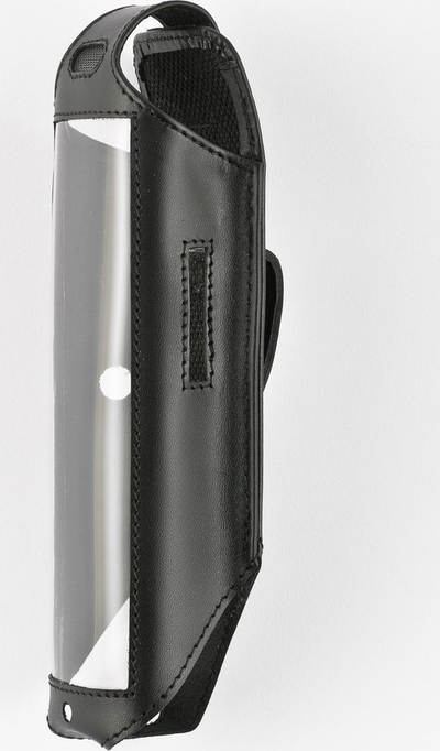 Kuti mbrojtëse lëkure SORYT Leather Case për Unify OpenScape R6, me klips çeliku, e zezë