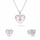Set Varëse dhe vathë për femra Brilio Silver SET295WP, të argjendtë/ rozë