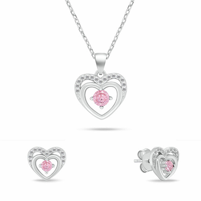 Set Varëse dhe vathë për femra Brilio Silver SET295WP, të argjendtë/ rozë