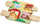 Puzzle druri Fisher-Price Wooden Farm Animals Board, me dyer interaktive, për fëmijë