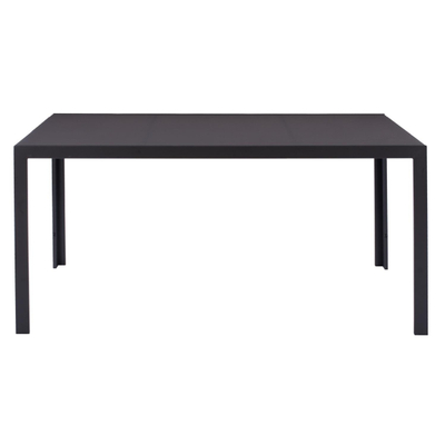 Tavolinë metalike + xham 150×90×75 cm,"HM5767.01", gri