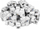 Pako Keystone Jack TRENDnet TC-K50C6, Cat6 RJ-45, 50 copë, e bardhë