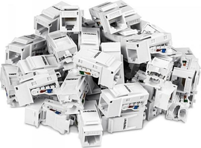Pako Keystone Jack TRENDnet TC-K50C6, Cat6 RJ-45, 50 copë, e bardhë
