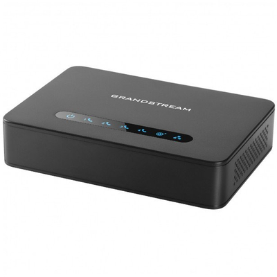Gateway VoIP Grandstream HT814 V2, 4 porta FXS, 2x Gigabit Ethernet, ngjyrë e zezë