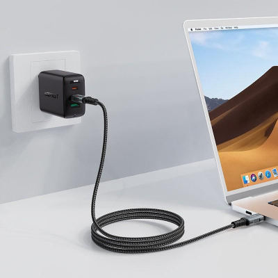 Kablli Acefast C4-03 USB-C në USB-C, 2m, 100W, i zi