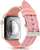 Rrip ore Kingxbar Crystal Fabric për Apple Watch 38/40mm, silikon, me shkëlqim, rozë