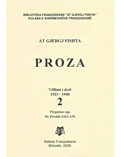 Proza 2  1923-1940 - Gjergj Fishta