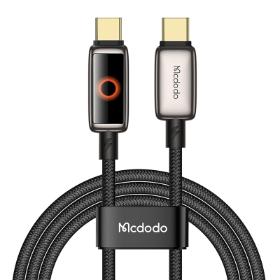 Kabllo USB-C në USB-C Mcdodo CA-6680, 1.2m, 100W, i zi