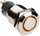 Buton vandalizmi DimasTech Silverline 16mm, LED portokalli, ngjyrë argjendi