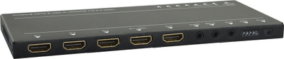 Ndërrues HDMI VivoLink 4x1, 4K 60Hz, i zi