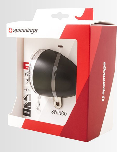 Llambë për biçikletë Spanninga Swingo XB, 106g, e zezë