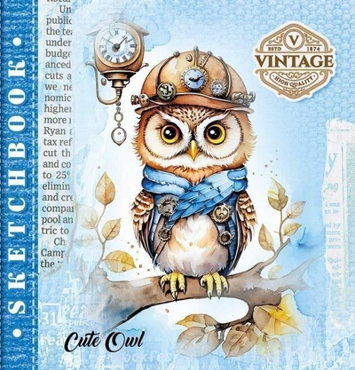 Bllok vizatimi Fresh Owl, 200x200mm, 36 fletë, 100g/m²