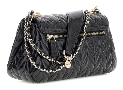 Çanta Michael Kors SM PHN CHN XBODY, lëkurë, e zezë