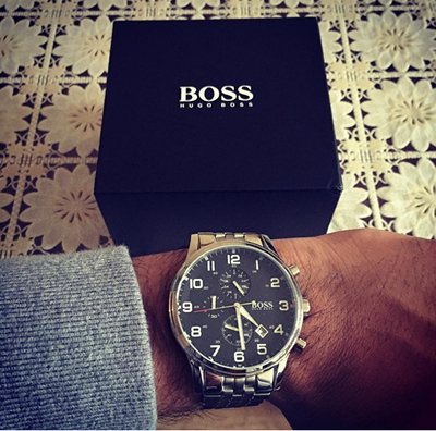 Orë dore Hugo Boss Chronograph Aeroliner 1513181
