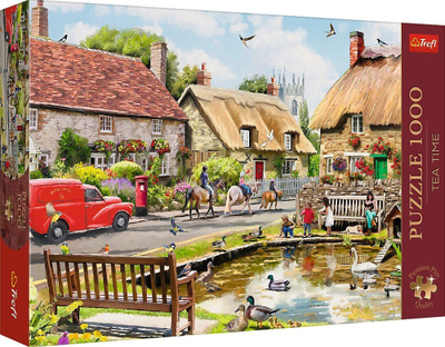 Puzzle Trefl Tea Time Summer Village, 1000 copa, shumëngjyrësh