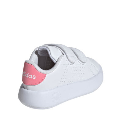 Këpucë sportive për kalama Adidas Advantage I, me sholla EVA, mbyllje me rripa, të bardha