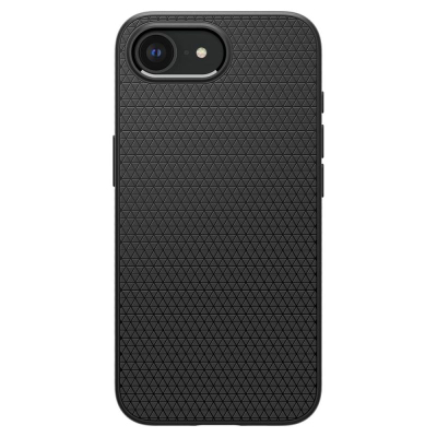 Заштитна маска за телефон Spigen Liquid Air MagFit за iPhone 16e, TPU, компатибилна со MagSafe, црна мат