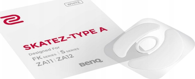 Këmbëza mausi Zowie BenQ Skatez Type A, Speedy Glide, për FK S ZA11 ZA12, të bardha