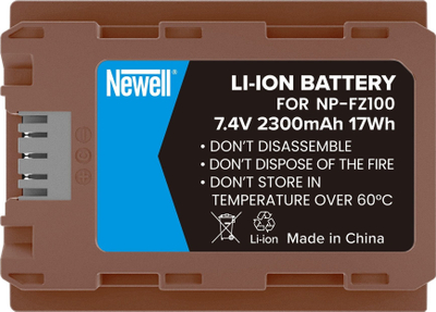 Bateri për kamera Newell NP-FZ100, 2300mAh, USB C, e zezë