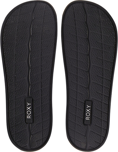Papuçe Roxy Slippy Knit, të bardha/zeza