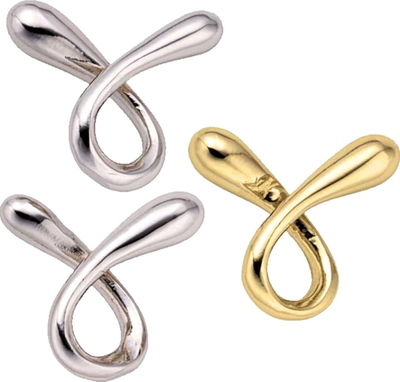 Puzzle metalik Hanayama Cast Ripple, 3 pjesë, ngjyrë metal