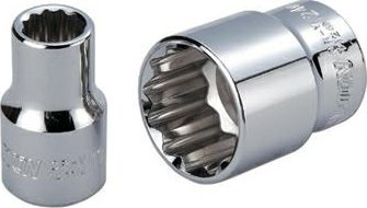 Çelës dops Honiton 12-anësh, 3/4", 60mm, metalik