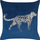 Set jastëkësh dekor MARULA, 2 copë, kadife, 45 x 45 cm, blu navy