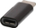 Adapter USB Type C në Micro USB 2.0, 3.1, i zi
