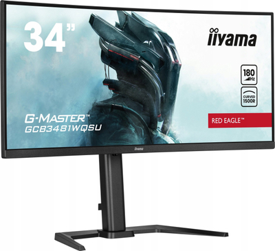 Monitor gaming Iiyama G-Master GCB3481WQSU, 34\", 3440 x 1440, 180Hz, i zi