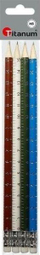 Set lapsash me gomë Herlitz Pencils With Eraser, HB, 4 copë, me shumë ngjyra
