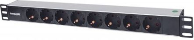 Shirit rryme për rack Intellinet 714037, 19", 1U, 8 dalje Schuko, i zi