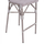 Stol alumini stil bambuje, textilene, 47×61×115 cm (HM5110), bardhë