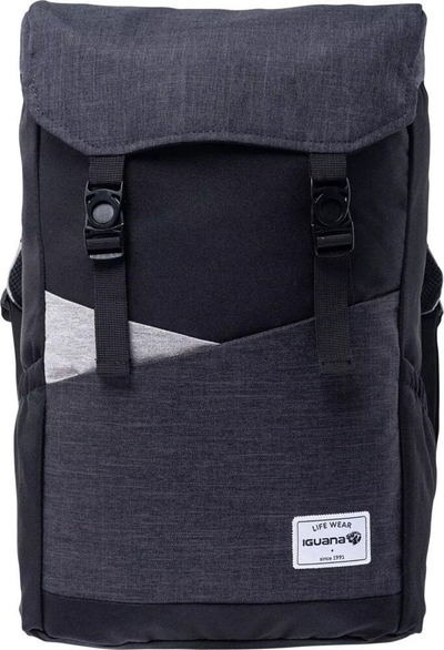 Çantë shpine Iguana Picini Backpack 92800622458, me ndarje për laptop, me portë USB, gri