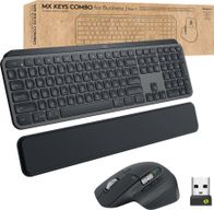 Set tastierë dhe mausi Logitech MX Keys Combo for Business Gen 2, pa kabllo, grafit