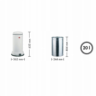 Koshi Wesco Baseboy 20, 20L, me pedale, i bardhë