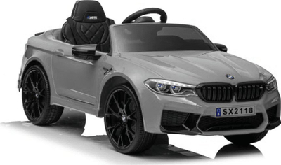 Makina me bateri për kalamoj BMW M5, 12V, një vend, gri