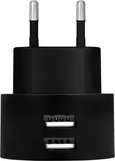 Adapter karikues LogiLink USB, 2x porta USB, 10.5W, i bardhë