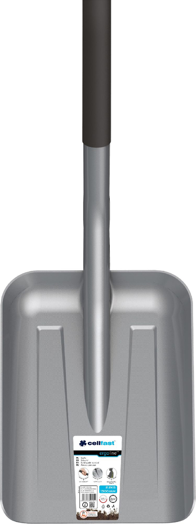 Lopatë Cellfast Shovel 40-010, 130 cm, çelik bor, gri