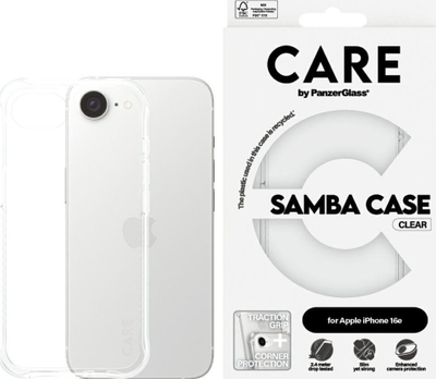 Маска за телефон CARE by PanzerGlass Samba, задна навлака, отпорна на удари, повеќебојна