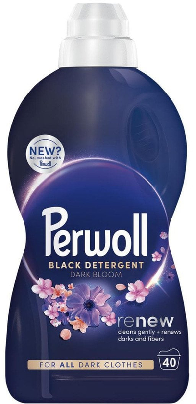 Detergjent për rroba Perwoll Dark Bloom, 2L, 40 larje, për rroba të zeza edhe të errëta