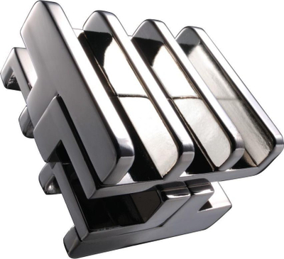 Lodër puzzle Huzzle Cast Rattle, metal, argjend