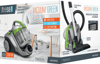 Fshesë elektrike Teesa Vacuum Green, TSA5015, 2 L
