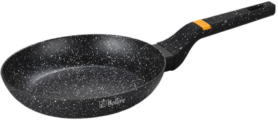 Tigan Bollire Bolzano BR-1405, 20 cm, me veshje mermeri, i zi