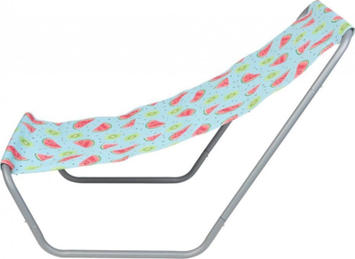 Shezllon plazhi Enero Folding Garden Beach Lounger Fruit Melon, i palosshëm, me çantë mbrojtëse, shumëngjyrësh