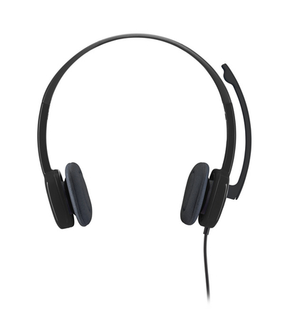 Kufje Logitech H151, me kabllo, të zeza
