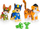 Set figurina Paw Patrol Jungle Pups Chase Tracker Tiger, 5 cm, shumëngjyrësh